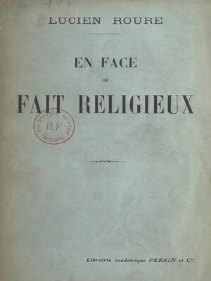 cover image of En face du fait religieux